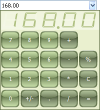 TMS TAdvSmoothCalculator screenshot