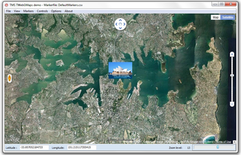 TMS TWebGMaps screenshot 4