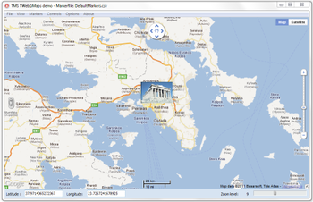 TMS WebGMaps for C++Builder 2009 screenshot