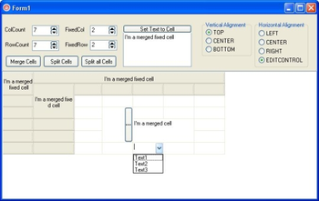 TMStringGrid component for Delphi screenshot
