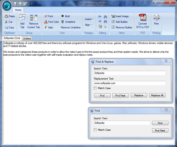 TNT SoftWorks TabPad screenshot
