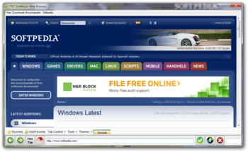 TNT SoftWorks Web Browser screenshot