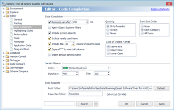 TOAD for MySQL screenshot 20