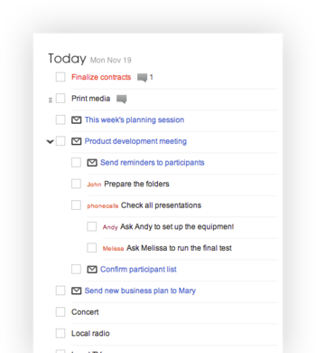 Todoist for Outlook screenshot