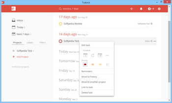 Todoist screenshot 3