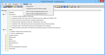 TodoPlus Portable screenshot 7