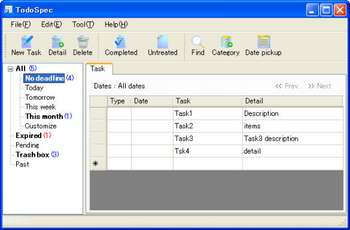 TodoSpec screenshot