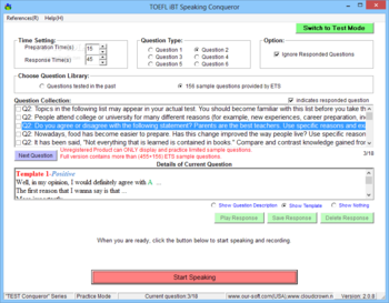 TOEFL iBT Conqueror Suite screenshot 3