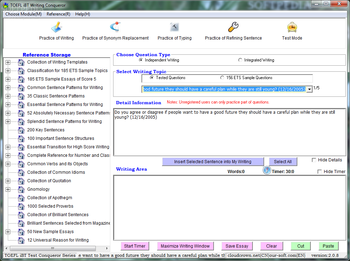 TOEFL iBT Writing Conqueror screenshot