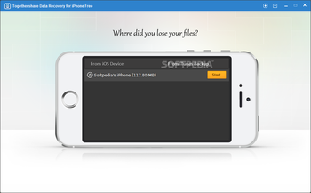 TogetherShare Data Recovery for iPhone Free screenshot