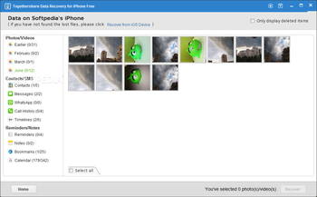 TogetherShare Data Recovery for iPhone Free screenshot 2
