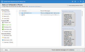 TogetherShare Data Recovery for iPhone Free screenshot 4