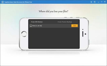 TogetherShare Data Recovery for iPhone Free screenshot