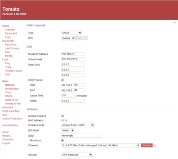 Tomato Firmware screenshot