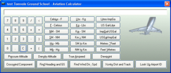Tomvale Aviation Calculator screenshot