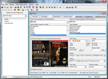Tonys DVD Base Pro screenshot