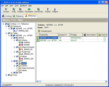 Tool for Organizing Your Schemas (TOYS) screenshot