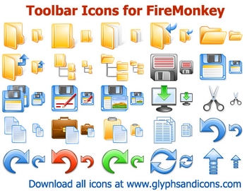 Toolbar Icons for FireMonkey screenshot