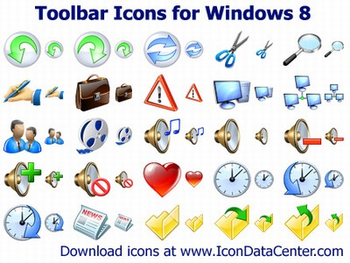 Toolbar Icons for Windows 8 screenshot