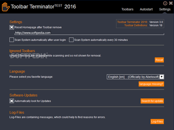 Toolbar Terminator screenshot 3