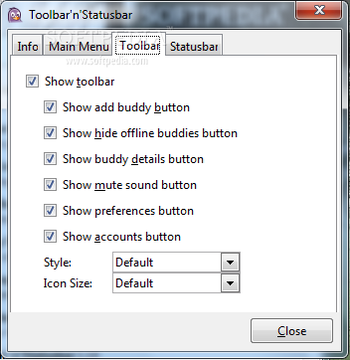 Toolbar'n'Statusbar screenshot 2
