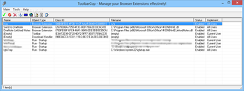 Toolbarcop screenshot