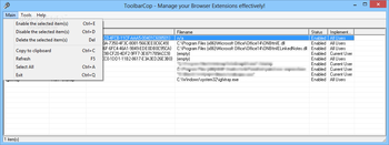 Toolbarcop screenshot 2