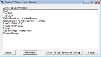 ToolbarToTop screenshot