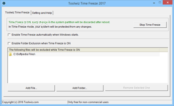 Toolwiz Time Freeze screenshot