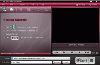 TOP 3GP Video Converter screenshot
