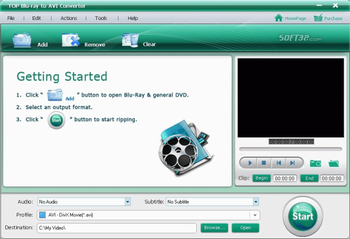 TOP Blu-ray to AVI Converter screenshot 2
