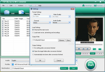 TOP Blu-ray to MP3 Converter screenshot 2