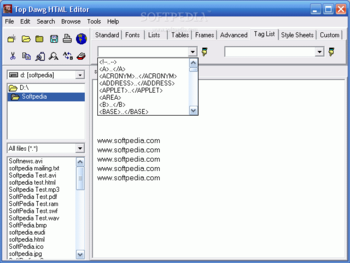 Top Dawg HTML Editor screenshot 2