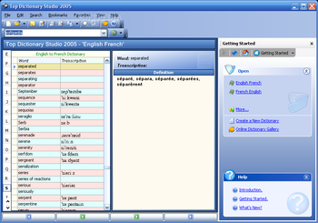 Top Dictionary 2005: English-French Edition screenshot