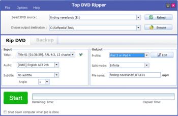 Top DVD Ripper screenshot