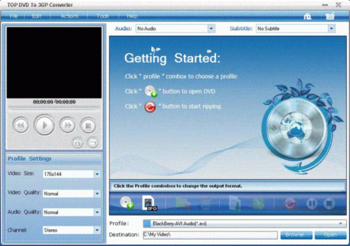 TOP DVD to 3GP Converter screenshot