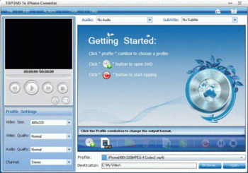 TOP DVD to iPhone Converter screenshot