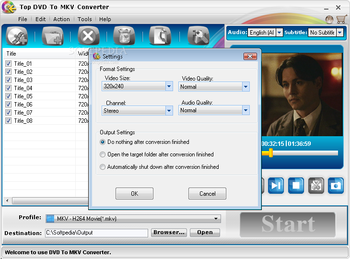 TOP DVD to MKV Converter screenshot 2
