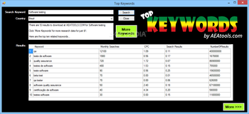 Top Keywords screenshot 2