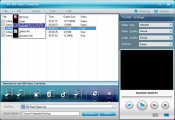 Top RM Video Converter screenshot 5