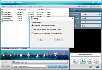 Top RM Video Converter screenshot 8
