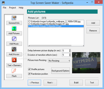 Top Screen Saver Maker screenshot 2
