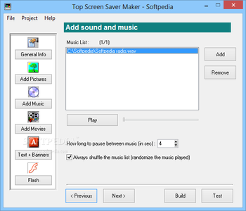 Top Screen Saver Maker screenshot 3