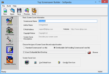 Top Screensaver Builder screenshot