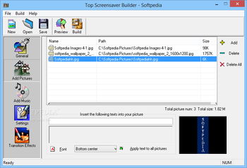 Top Screensaver Builder screenshot 2