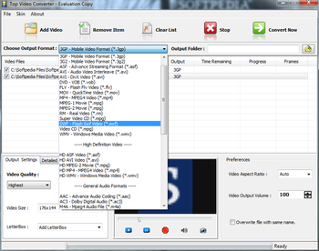 Top Video Converter screenshot 2