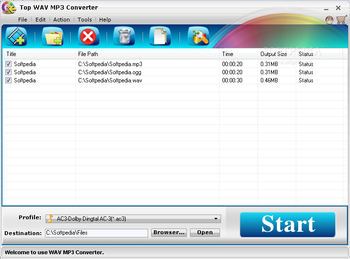 TOP WAV MP3 Converter screenshot
