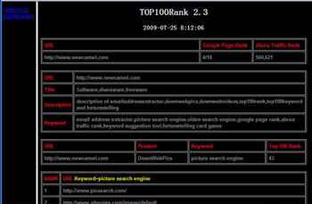 TOP100Rank screenshot
