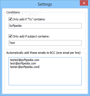 Topalt Auto Bcc for Outlook screenshot 2