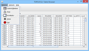 TOPCAT Full screenshot 14